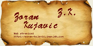 Zoran Kujavić vizit kartica